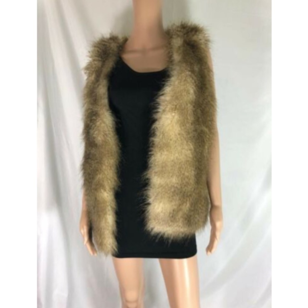 Giorgio Armani Women's Vest Fur Long Coat Winter M